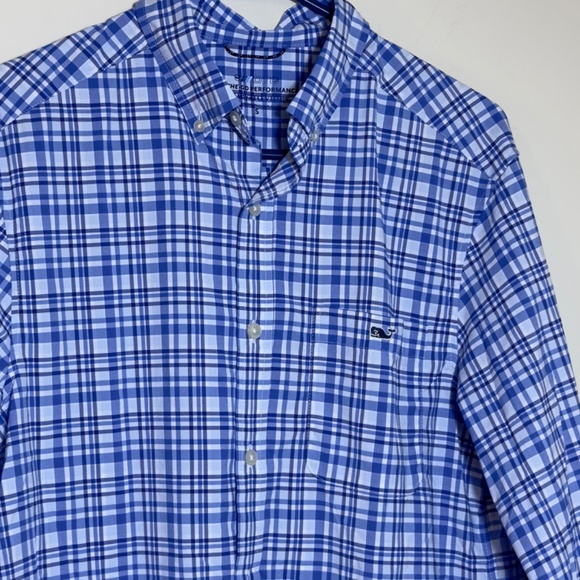 Vineyard Vines Check On The Go Plaid Shirt Size Small - Picture 4 of 10
